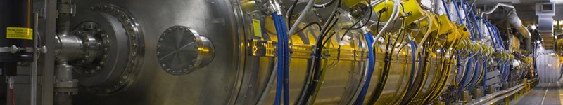 LHC superconducting radio-frequency cavity in the LHC tunnel